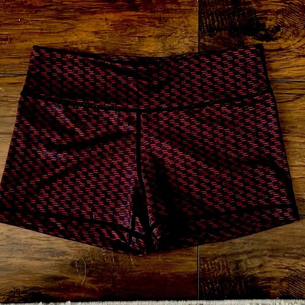 IAB MFG booty shorts red and navy